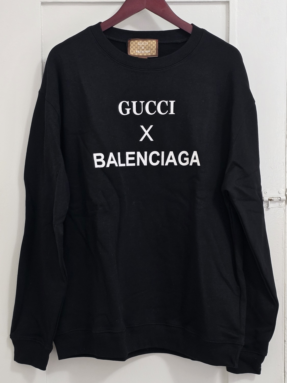 Balenciaga Black Men's Crewneck Sweater